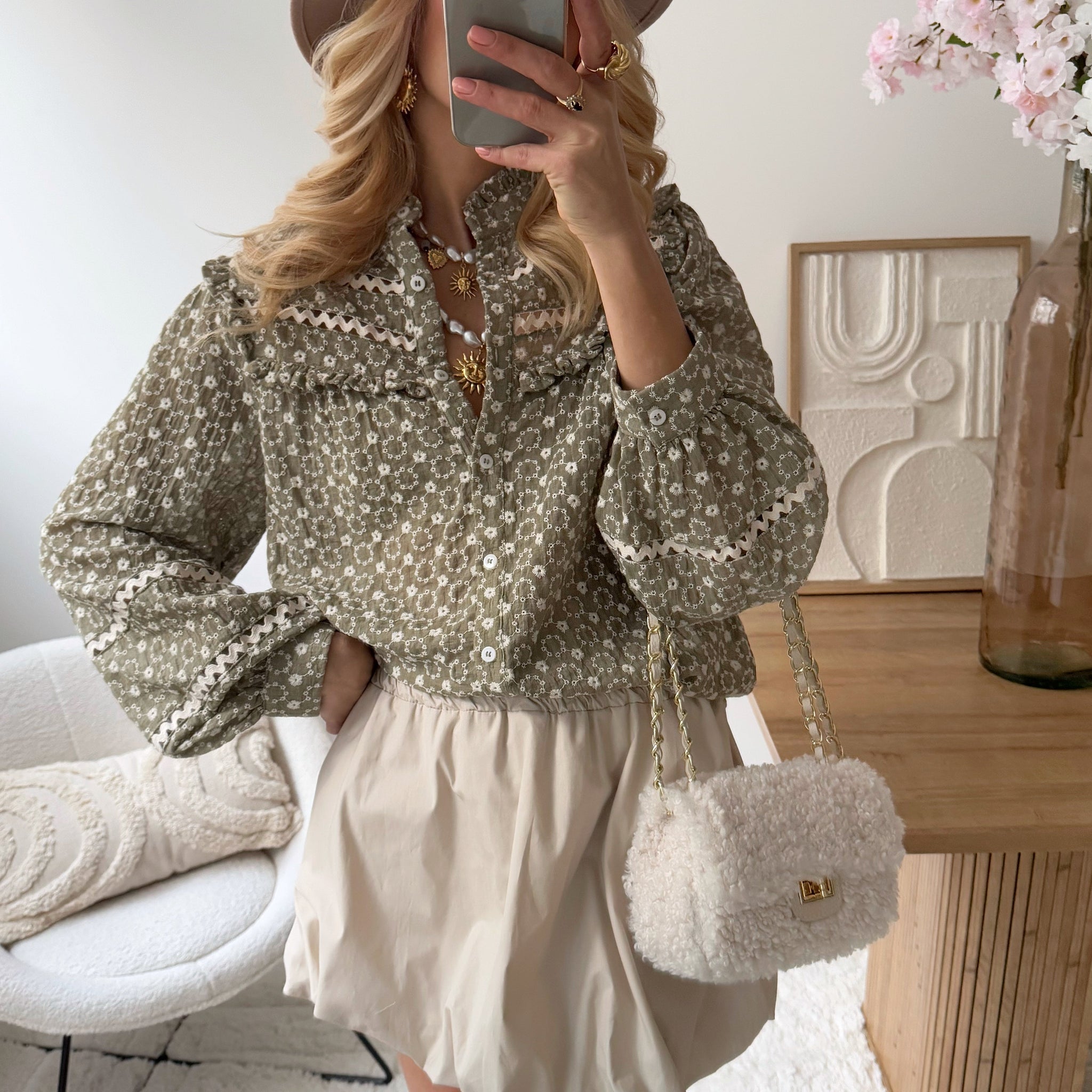 Jupe ballon courte beige TRUTH