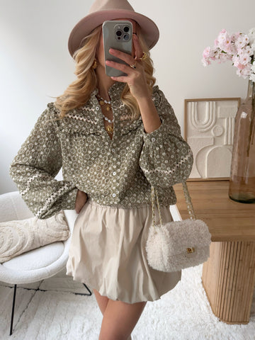 Jupe ballon courte beige TRUTH
